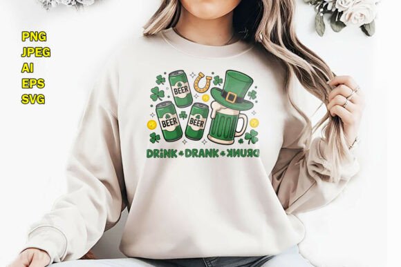 Drink Drank Drunk St Patrick's Day PNG Review