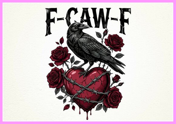 F-CAW-F Viral Meme Raven Gothic Heart Review