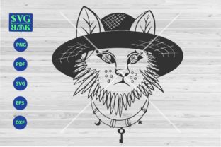 Funny Cat, Cat Wearing Hat Cut File Review