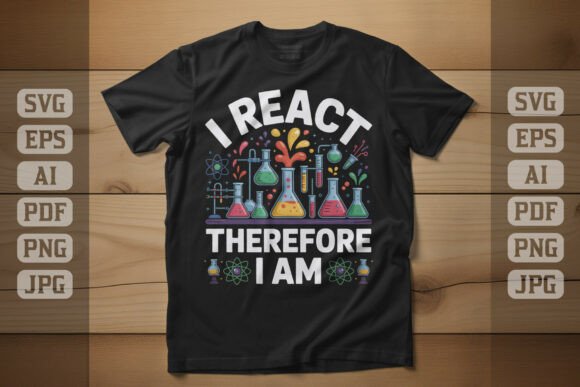 I React Therefore I Am Chemistry Art Review