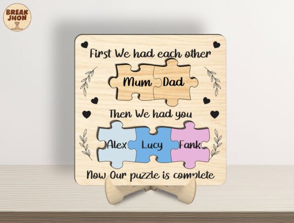 Personalized Family Puzzle Sign SVG Review