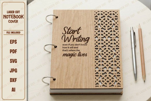 Premium Laser Cut Quote Notebook Cover Review