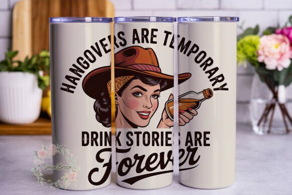 Retro Cowgirl Drink Quote 20oz Wrap Review