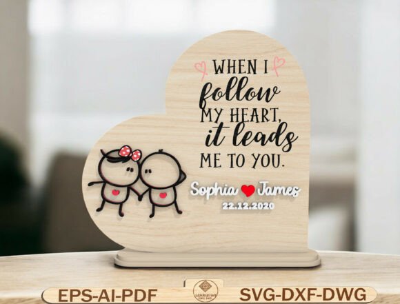 Romantic Quote Wood Decor Laser Cut File Review