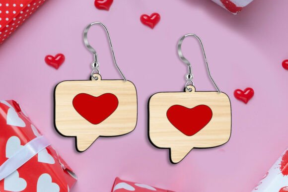SVG Cute Instagram Love Earrings Gift Review
