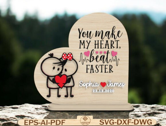 Valentine Heart Couple Sign Laser Cut Review