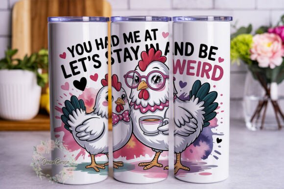 Weird Chickens Love Quote 20oz Tumbler Review