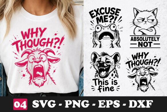 Why Though Goat SVG Funny Confused PNG Review