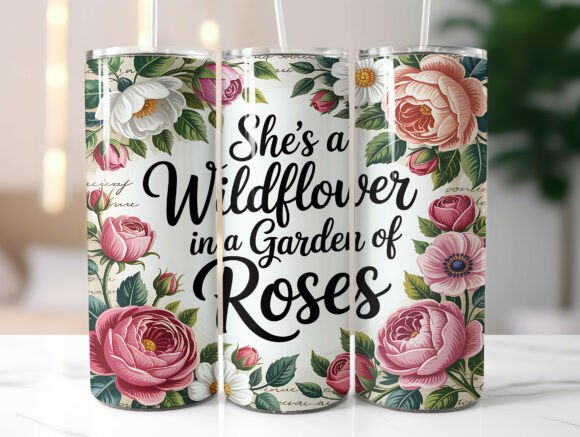 Wildflower Quote Floral Tumbler Wrap Review